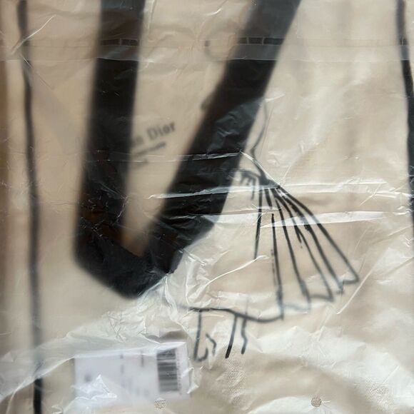 New Christian Dior designer of dreams Museum ivory canvas tote bag - Picture 4 of 5